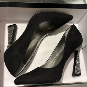 Nine West Black Sparkly Heels NIB
